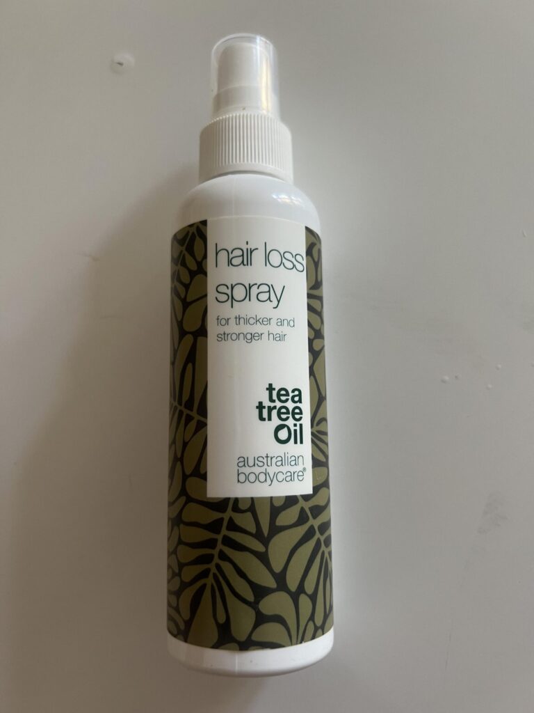 Original photograph of the Australian Bodycare 150 ml Hair Loss Spray bottle front