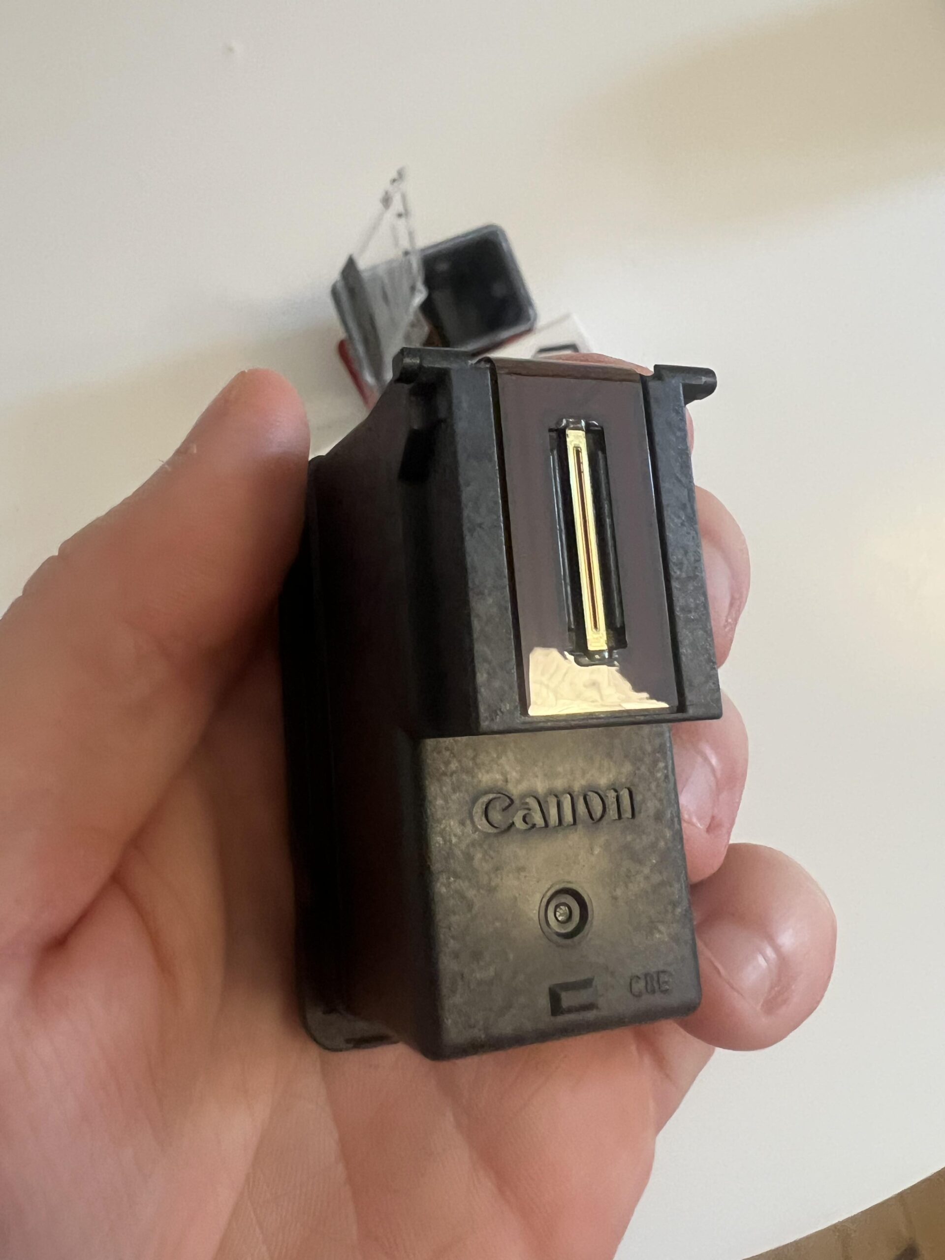 Printhead underside of a genuine Canon PG-545XL Black ink cartridge